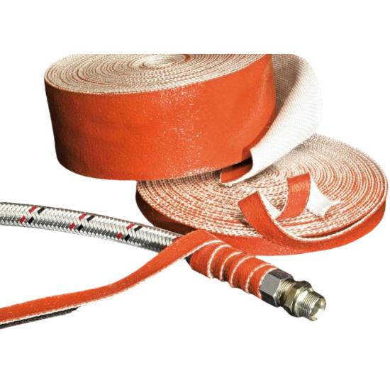 Cinta aislante de fibra de vidrio recubierta de silicona