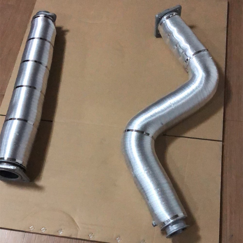 Tubo reflectante de calor de aluminio utilizado en el tubo de escape.